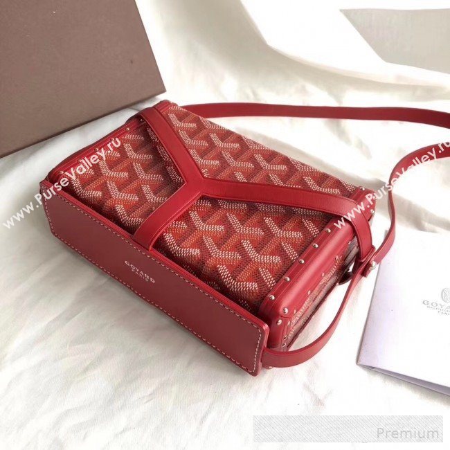 Goyard Minaudiere Mini Y Case Shoulder Bag Red (GEYA-9062704)