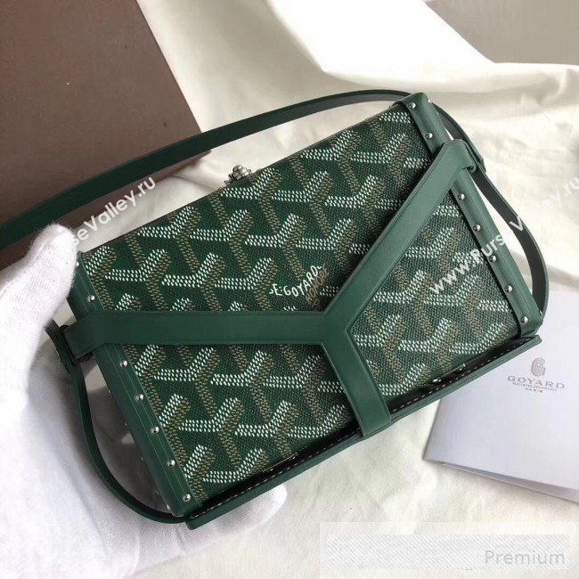 Goyard Minaudiere Mini Y Case Shoulder Bag Green (GEYA-9062708)