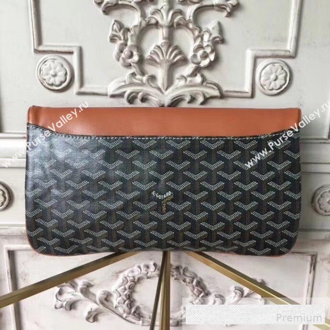 Goyard Folding Leather Clutch Brown (1A142-9062710)
