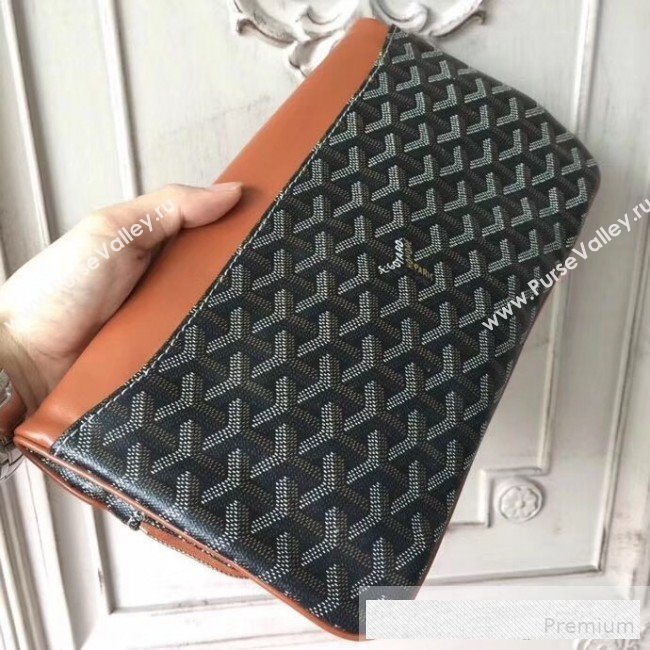 Goyard Folding Leather Clutch Brown (1A142-9062710)