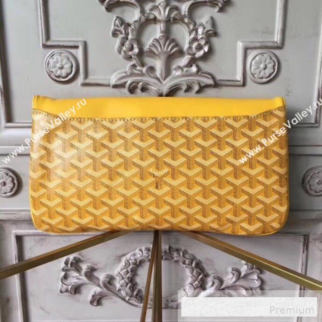 Goyard Folding Leather Clutch Yellow (1A142-9062709)