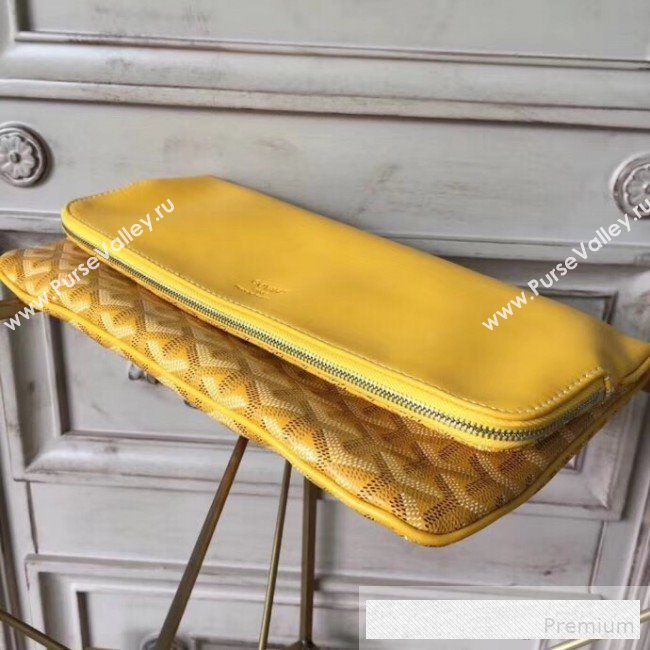 Goyard Folding Leather Clutch Yellow (1A142-9062709)