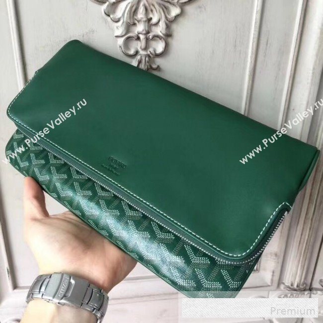 Goyard Folding Leather Clutch Green (1A142-9062711)