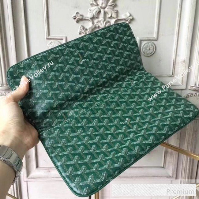 Goyard Folding Leather Clutch Green (1A142-9062711)