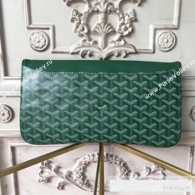 Goyard Folding Leather Clutch Green (1A142-9062711)