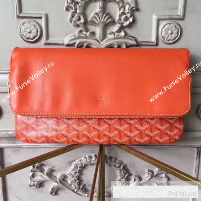 Goyard Folding Leather Clutch Orange (1A142-9062712)