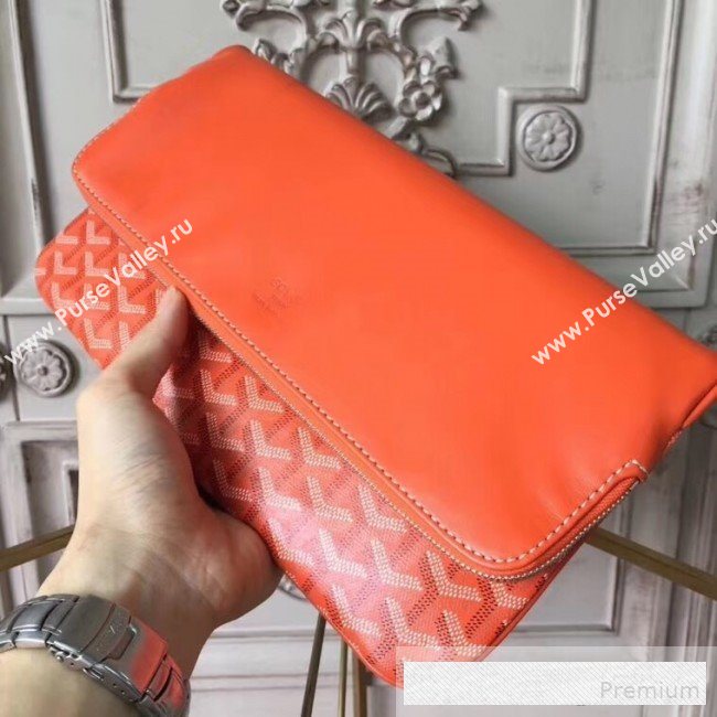 Goyard Folding Leather Clutch Orange (1A142-9062712)