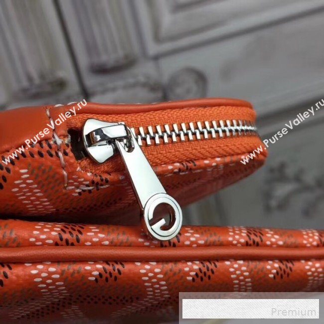 Goyard Folding Leather Clutch Orange (1A142-9062712)