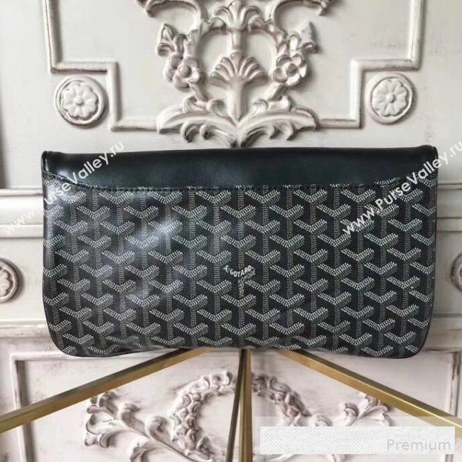 Goyard Folding Leather Clutch Black (1A142-9062713)