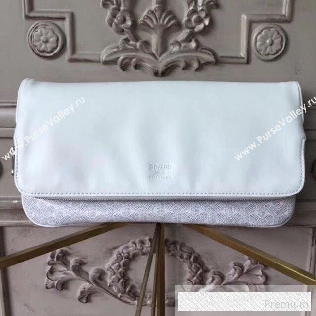 Goyard Folding Leather Clutch White (1A142-9062714)