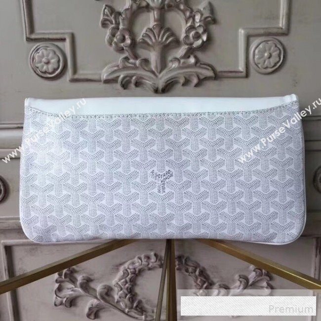 Goyard Folding Leather Clutch White (1A142-9062714)