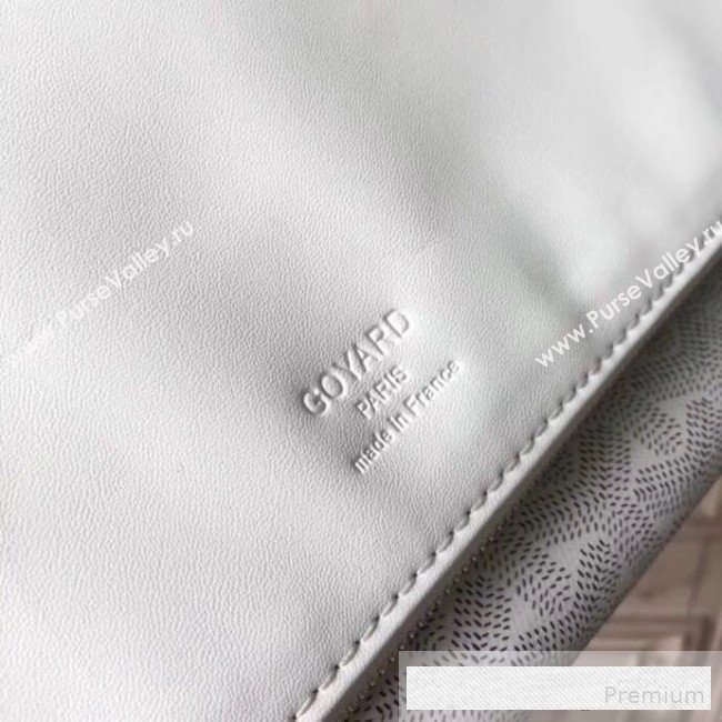 Goyard Folding Leather Clutch White (1A142-9062714)