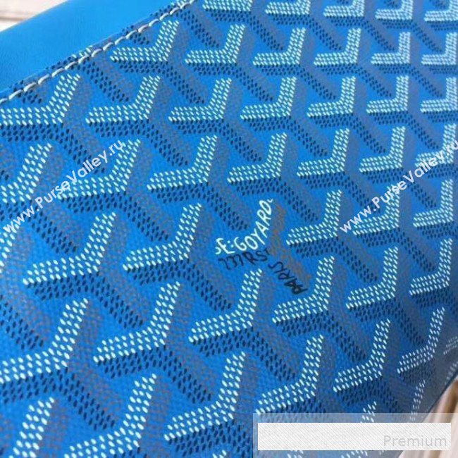 Goyard Folding Leather Clutch Royal Blue (1A142-9062716)
