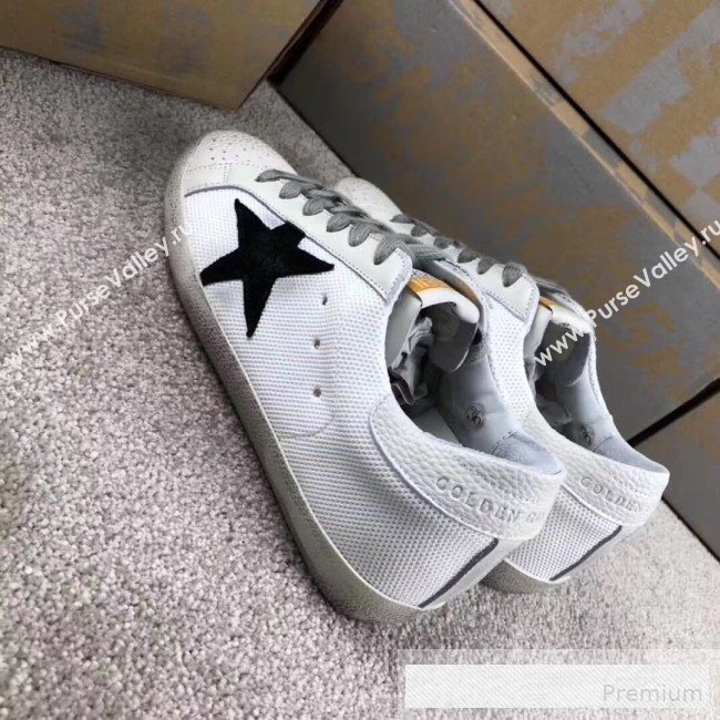 Golden Goose GGDB Mesh Star Sneaker White Mesh/Black/WhiteTail (For Women and Men) (2081-9062862)