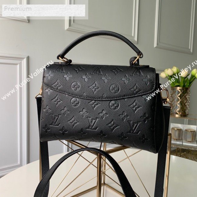 Louis Vuitton Monogram Leather Georges BB Top Handle Bag M53941 Black 2109 (KD-9070131)