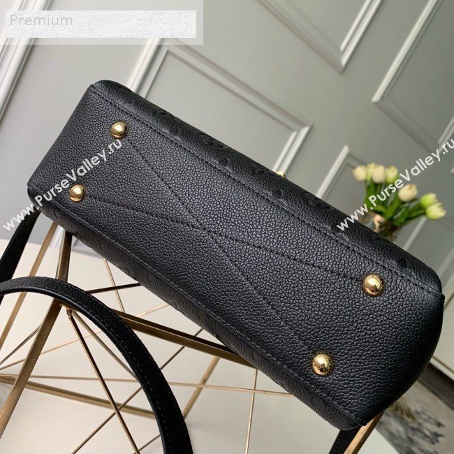 Louis Vuitton Monogram Leather Georges BB Top Handle Bag M53941 Black 2109 (KD-9070131)