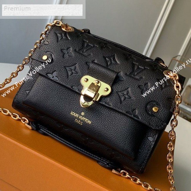 Louis Vuitton Monogram Empreinte Leather Vavin BB Shoulder Bag M44550 Black 2018 (KD-9070132)