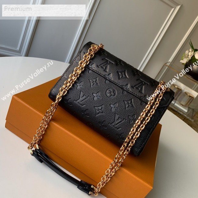 Louis Vuitton Monogram Empreinte Leather Vavin BB Shoulder Bag M44550 Black 2018 (KD-9070132)