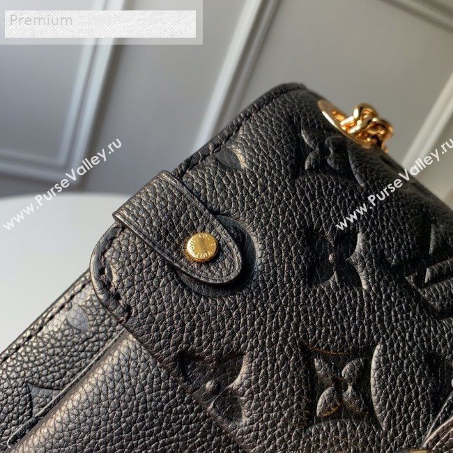 Louis Vuitton Monogram Empreinte Leather Vavin BB Shoulder Bag M44550 Black 2018 (KD-9070132)