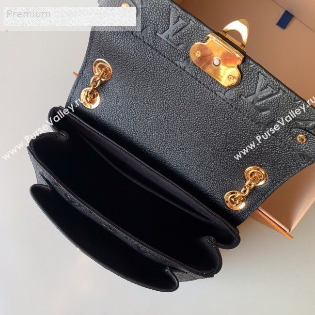 Louis Vuitton Monogram Empreinte Leather Vavin BB Shoulder Bag M44550 Black 2018 (KD-9070132)