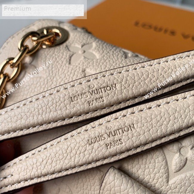 Louis Vuitton Monogram Empreinte Leather Vavin BB Shoulder Bag M44553 Cream White 2018 (KD-9070133)