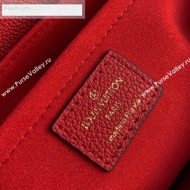 Louis Vuitton Monogram Empreinte Leather Vavin BB Shoulder Bag M44554 Red 2018 (KD-9070134)