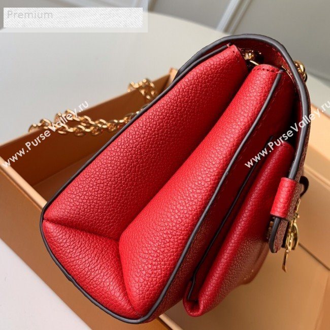 Louis Vuitton Monogram Empreinte Leather Vavin BB Shoulder Bag M44554 Red 2018 (KD-9070134)