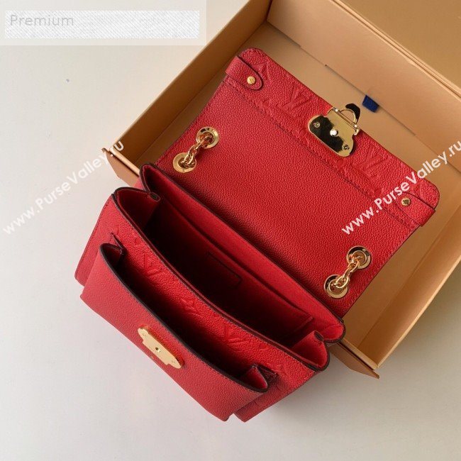 Louis Vuitton Monogram Empreinte Leather Vavin BB Shoulder Bag M44554 Red 2018 (KD-9070134)