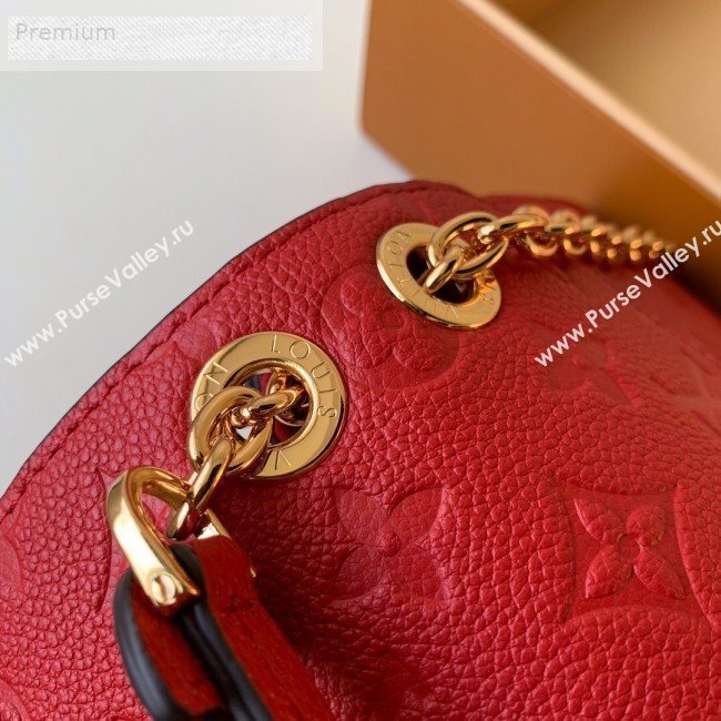 Louis Vuitton Monogram Empreinte Leather Vavin BB Shoulder Bag M44554 Red 2018 (KD-9070134)