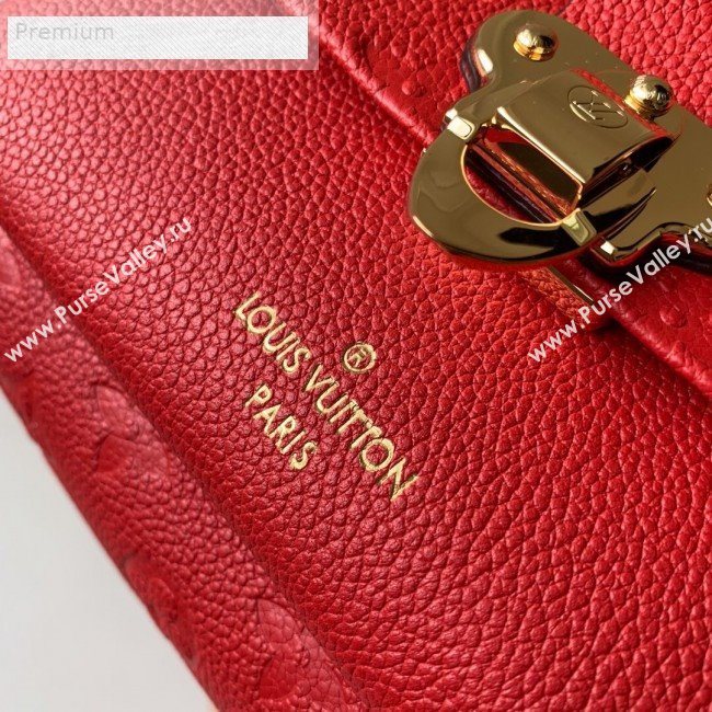 Louis Vuitton Monogram Empreinte Leather Vavin BB Shoulder Bag M44554 Red 2018 (KD-9070134)