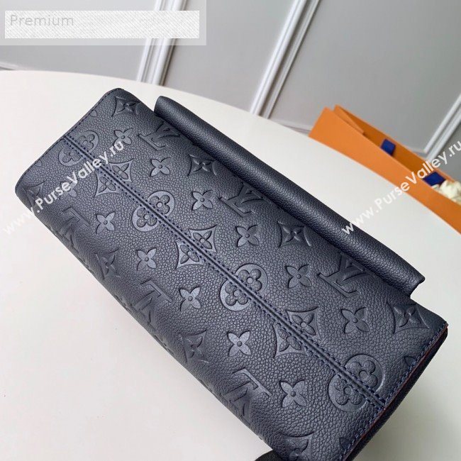 Louis Vuitton Monogram Empreinte Leather Vavin MM Shoulder Bag M43925 Navy Blue 2018 (KD-9070136)