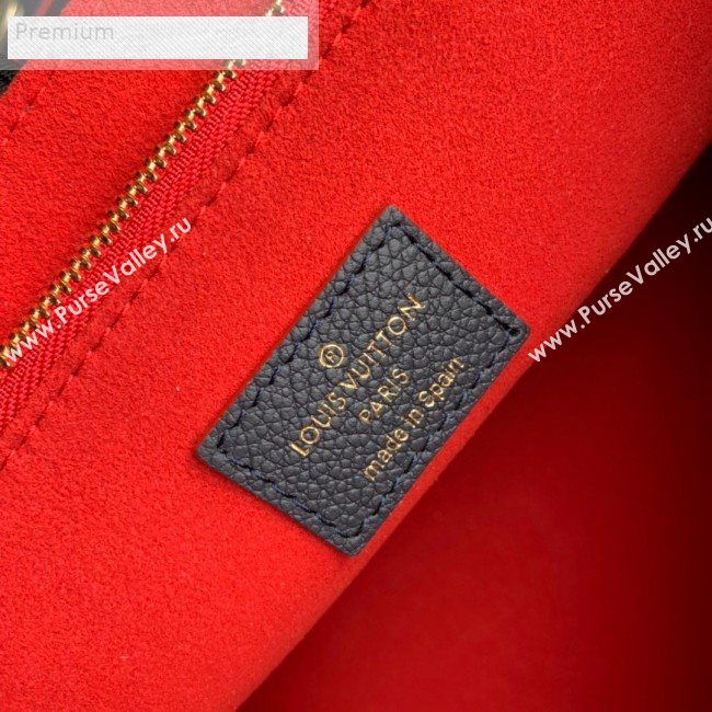Louis Vuitton Monogram Empreinte Leather Vavin MM Shoulder Bag M43925 Navy Blue 2018 (KD-9070136)