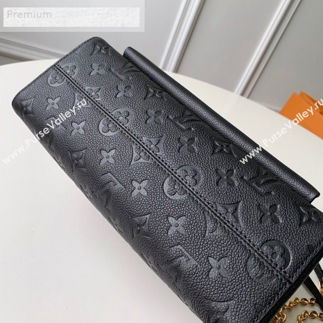 Louis Vuitton Monogram Empreinte Leather Vavin MM Shoulder Bag M44150 Black 2018 (KD-9070135)