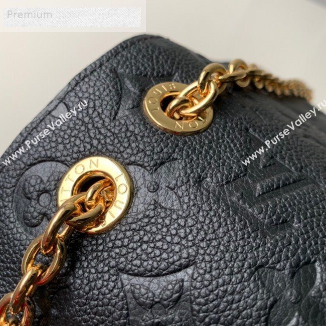 Louis Vuitton Monogram Empreinte Leather Vavin MM Shoulder Bag M44150 Black 2018 (KD-9070135)