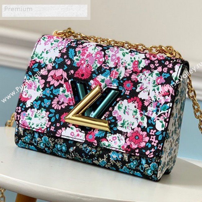 Louis Vuitton Floral Print Twist PM Chain Shoulder Bag M55038 Red 2019 (LVSJ-9070166)