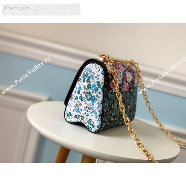 Louis Vuitton Floral Print Twist PM Chain Shoulder Bag M55038 Red 2019 (LVSJ-9070166)
