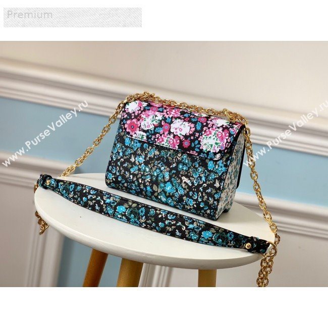 Louis Vuitton Floral Print Twist PM Chain Shoulder Bag M55038 Red 2019 (LVSJ-9070166)