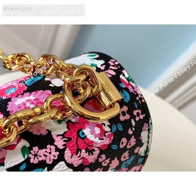 Louis Vuitton Floral Print Twist PM Chain Shoulder Bag M55038 Red 2019 (LVSJ-9070166)