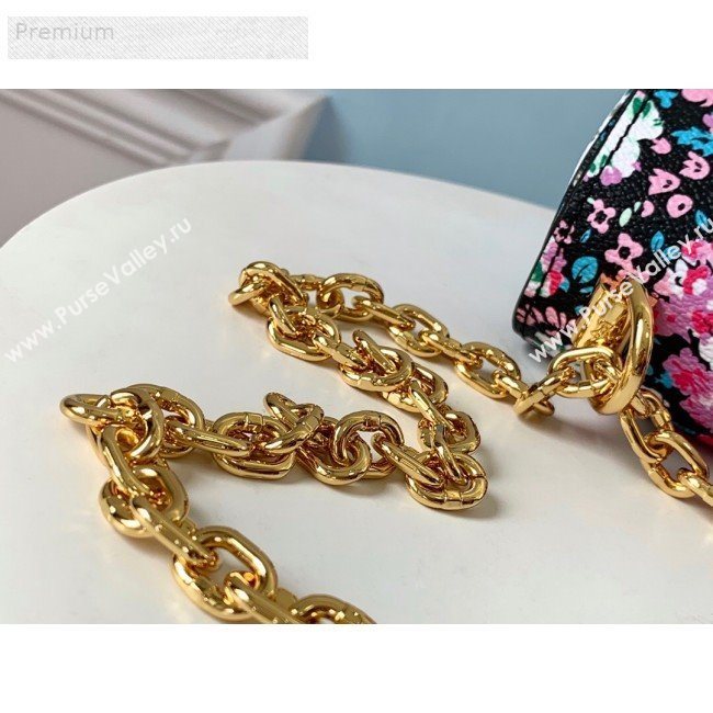 Louis Vuitton Floral Print Twist PM Chain Shoulder Bag M55038 Red 2019 (LVSJ-9070166)