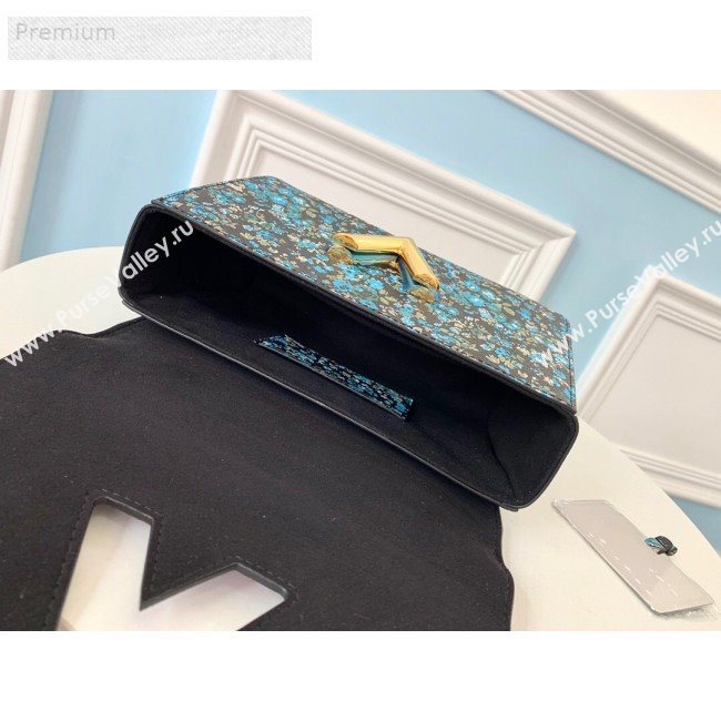 Louis Vuitton Floral Print Twist MM Chain Shoulder Bag M55037 Red 2019 (LVSJ-9070168)