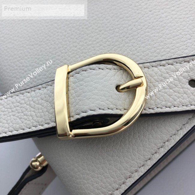 Gucci Zumi Grainy Leather Small Shoulder Bag 576388 White 2019 (DLH-9070206)