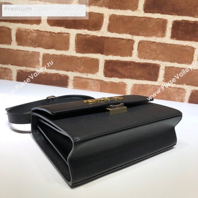 Gucci Zumi Grainy Leather Small Shoulder Bag 576388 Black 2019 (DLH-9070207)