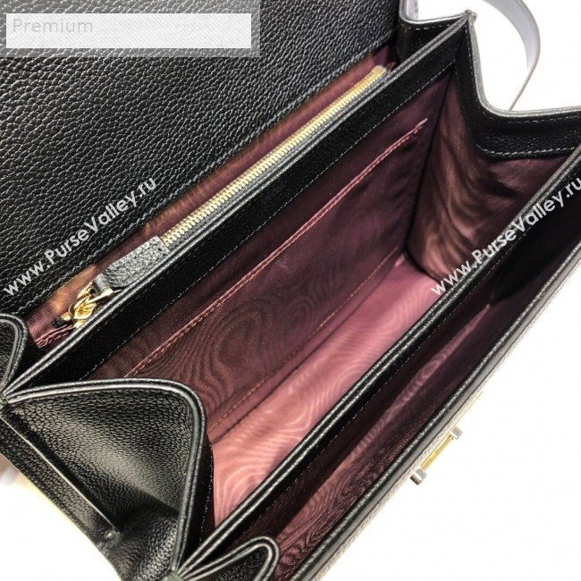 Gucci Zumi Grainy Leather Small Shoulder Bag 576388 Black 2019 (DLH-9070207)