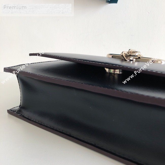 Valentino Smooth Calfskin Small VCASE Chain Shoulder Bag Black 2019 (JJ3-9070267)