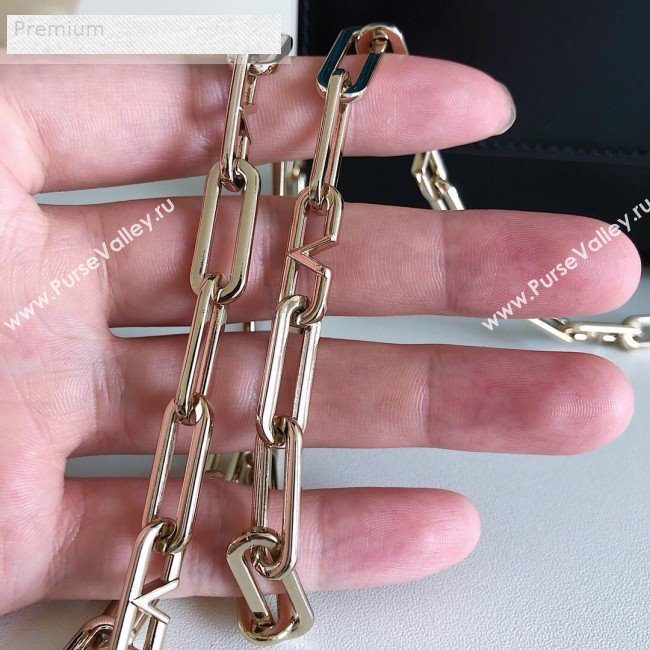 Valentino Smooth Calfskin Small VCASE Chain Shoulder Bag Black 2019 (JJ3-9070267)