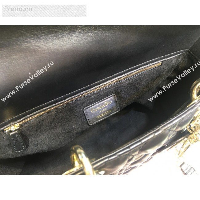 Dior Lady Dior Cannage Lambskin Tote Bag Black 2019 (XYD-9070249)