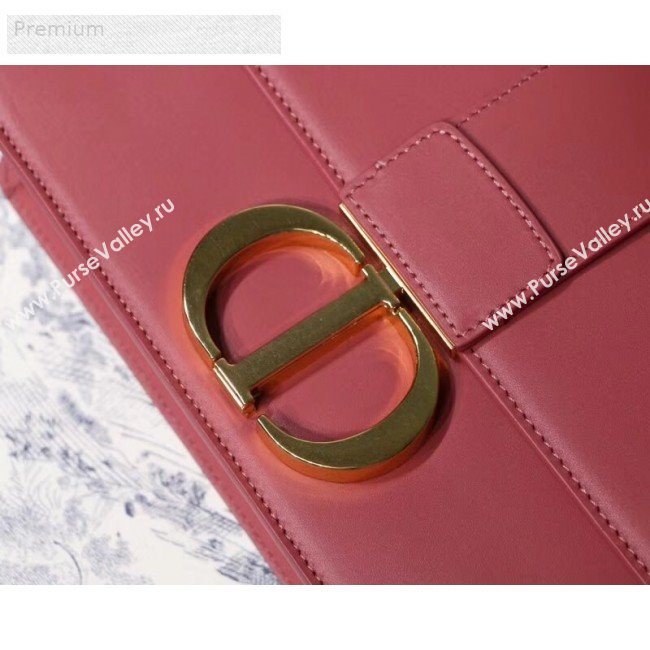 Dior 30 Montaigne CD Flap Bag in Smooth Sienna Pink Calfskin 2019 (BINF-9070253)
