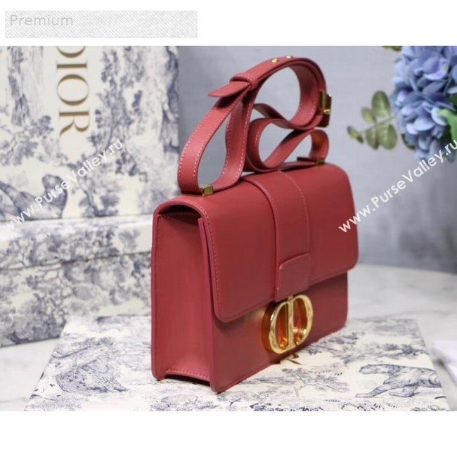Dior 30 Montaigne CD Flap Bag in Smooth Sienna Pink Calfskin 2019 (BINF-9070253)