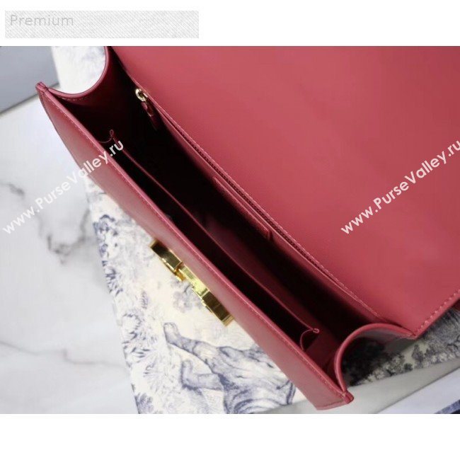 Dior 30 Montaigne CD Flap Bag in Smooth Sienna Pink Calfskin 2019 (BINF-9070253)
