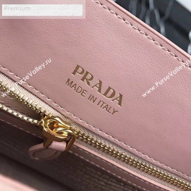 Prada Contrasting Side Saffiano Leather Large Tote 1BA153 Pink 2019 (PYZ-9070255)